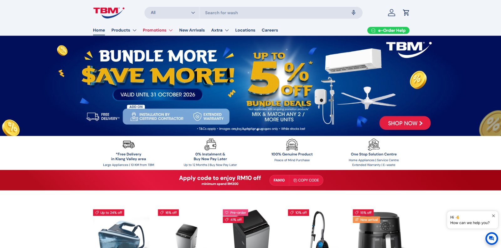 TBM website, built by Fikzdev